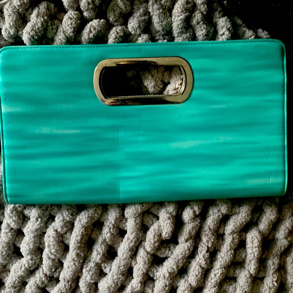 Cato turquoise handbag/clutch small